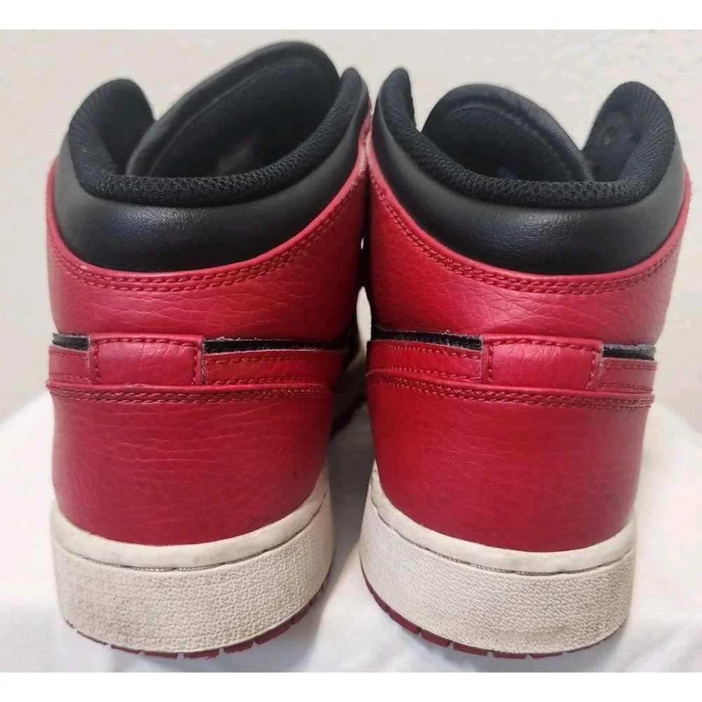 Nike Youth Air Jordan 1 Mid 554725-074 Red Basketball Shoes Sneakers Size 7 2020